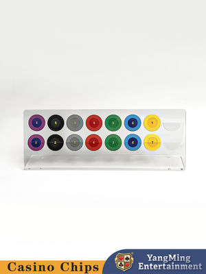 Beli 500g Kasino Permainan Aksesoris Meja Roulette 40mm Acrylic Poker Chips Tampilan Koin pembuatan online