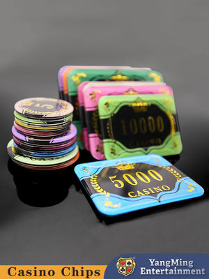Beli Texas Baccarat Table Casino Poker Chips Stamping Emas Akrilik Disesuaikan pembuatan online
