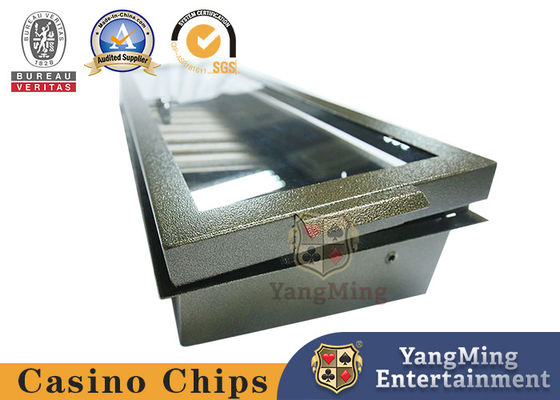 Beli Mudah Dioperasikan Poker Chip 1 Lapisan Rak Logam Poker Table Chip Tray Dengan Enkripsi Kunci Tunggal pembuatan online
