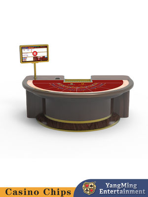 Beli Diperbarui Half Round Treadle Baccarat Meja Kasino Hiburan Club Leisure Poker Game Table pembuatan online