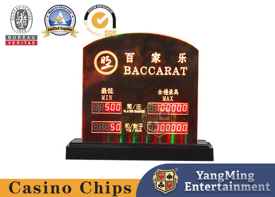 Beli Lampu LED Akrilik Tinggi-Through Lampu Digital Elektronik Batas Taruhan Tanda Merah Hiburan Meja Poker Baccarat pembuatan online
