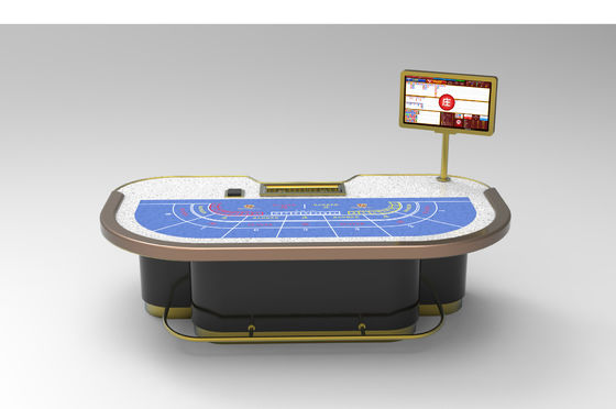 Beli New Upgraded Poker Chip Game Table 7 Orang Baccarat Dragon Tiger Table Standar Texas Turnamen Table pembuatan online