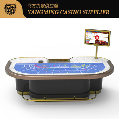 Beli Deluxe Upgraded 7 Person Baccarat Dragon Tiger Guard Bar Table Kasino Poker Chip Game Table pembuatan online