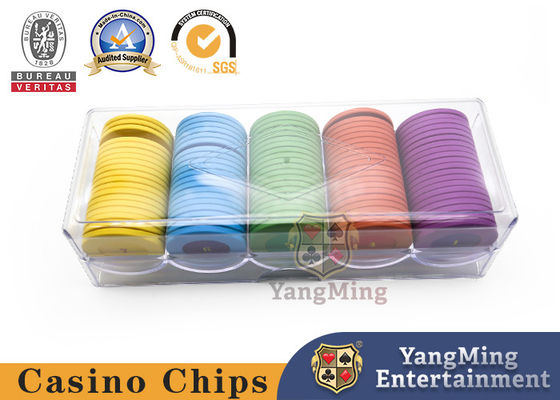 Beli Sepenuhnya Transparan Kualitas Tinggi Akrilik Tebal 5 Grid Bulat Chip Tray 100 Pcs Texas Khusus Chip Tanah Liat Dengan Cover Chip Case pembuatan online