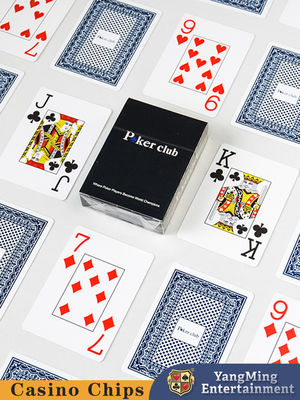 Beli PVC Plastik Besar Kartu Bermain Cetak 33 Kartu Kotak Hitam Untuk Texas Hold'Em Game pembuatan online