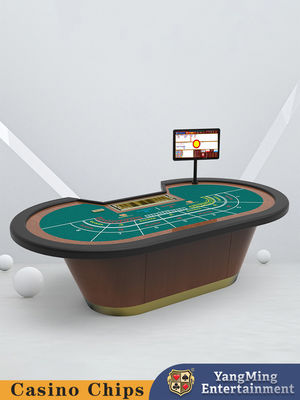 Beli Hot Sale 8 Orang Klasik Meja Poker Baccarat Kasino Hiburan Game Meja Poker pembuatan online