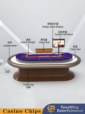 Beli New Treadle Baccarat Poker Game Chip Table untuk Casino Club Poker Game Table pembuatan online