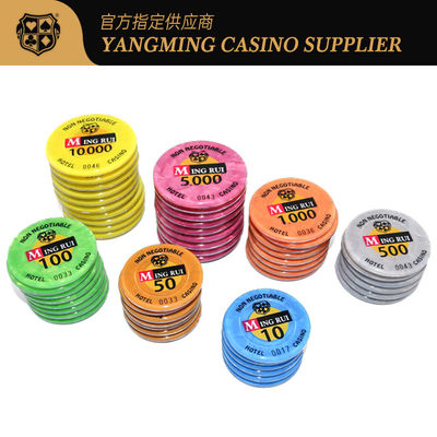 Beli Crystal Clear ABS Sticker Kasino Akrilik Bulat dan Octal RFID Poker Chip Kasino UV Chips Set Plak dengan Kode Keamanan pembuatan online