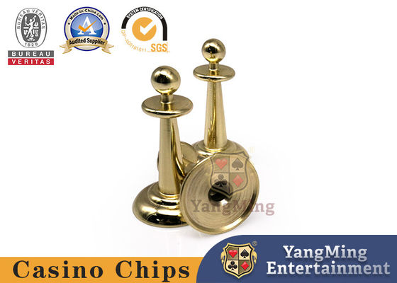 Beli Baja tahan karat Plating Emas Tembaga Logam Roulette Taruhan Tanda British Turntable Poker Chips Game Tanda Tanda Aksesoris Meja pembuatan online