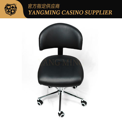 Beli All Black Casino Dealer Metal Pulley Kursi dapat diangkat dan diturunkan pembuatan online