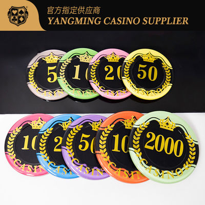 Beli Pabrik Disesuaikan 14g Casino Grade Pasir Permukaan Disesuaikan RFID Poker Chips pembuatan online