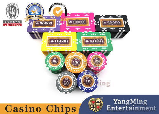 Beli Kotak Khusus Chip Kasino Hiburan, Set Chip Poker Aluminium 12g - 760pcs Set Chip Plastik ABS pembuatan online