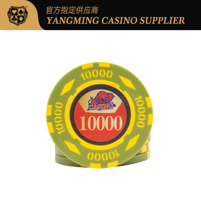 Beli 600 Potongan 12g Besi Inti Tanah Liat Poker Chip Set ABS Texas Hold'Em Kode Stiker Digital pembuatan online