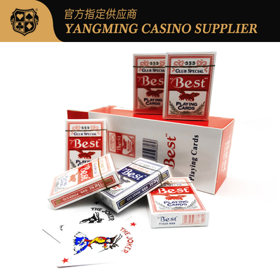 Beli 280g Merah Biru Biru Core Poker Kartu Texas Baccarat Club Poker Game Kartu pembuatan online