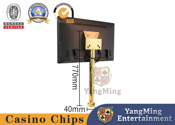 Beli Versi Mewah Kustom Baru Produsen dari Sistem Hiburan Dudukan Tampilan Titanium Kuning, Meja Poker Tampilan LCD HD, Penyangga Dudukan pembuatan online