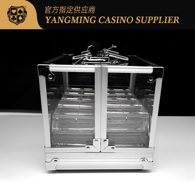 Beli Kasus Chip Poker Akrilik Profesional - 600pcs Casino Chip Carrier Bisa Diset dengan 6 Tray pembuatan online