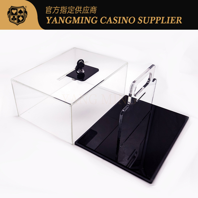 Beli Profesional 400 Piece Poker Chips Carrier Of Acrylic Texas Hold'Em Chips Box pembuatan online