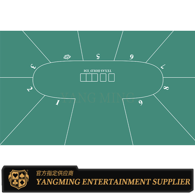 Beli Pabrik Supply Tablecloth Texas Hold'Em 9 Pemain Waterproof Game Tablecloth Desain Disesuaikan pembuatan online