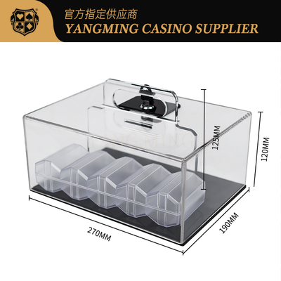 Beli Acrylic Poker Chip Holder - 400 Capacity Texas Hold'em Storage Case pembuatan online