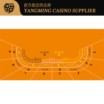 Beli Pabrik Pasokan Baccarat 9 Pemain Desain Taplak Meja Permainan Kasino Tata Letak Meja yang Disesuaikan pembuatan online