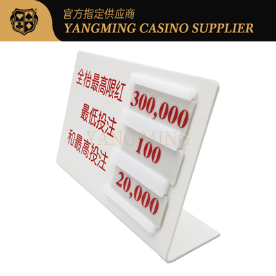 Beli Aksesori Meja Baccarat Poker Tampilan Kartu Konter Atas Berbentuk L Untuk Permainan Kasino pembuatan online