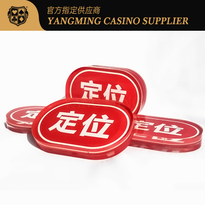Beli Kartu Posisi Oval Akrilik Merah Niuniu Kasino Poker Game Table Card Personalisasi pembuatan online