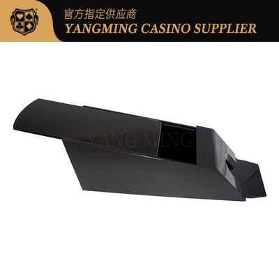 Beli Sepatu Kartu Poker Judi Klasik Berkaki Tinggi Tertutup Penuh Hitam untuk 6-8 Dek Kartu Remi Dealer Shuffler pembuatan online