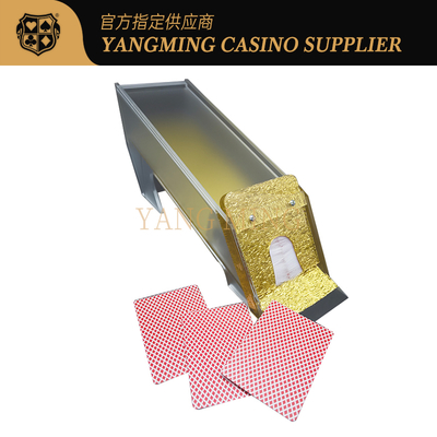 Beli Kuning Emas 8 Deck Meja Judi Sepatu Dealer Frosted Bermain Kartu Shuffler pembuatan online