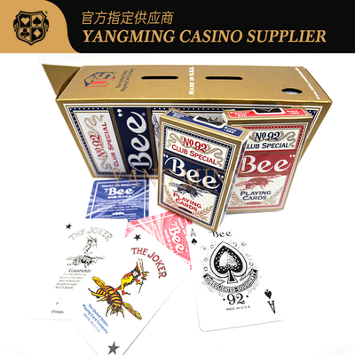 Beli Professional Casino 310g Bee Poker Card Amerika Impor Black Core Baccarat Card Untuk Game Kasino pembuatan online