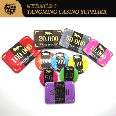 Beli International Casino Poker Chips Akrilik Crystal Set Dengan 760 Chip Desain Carrier pembuatan online