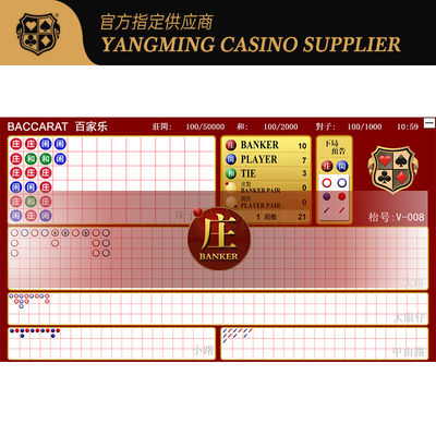 Beli Perangkat Lunak Sistem Perjudian Baccarat Tabel Hiburan Antarmuka Unik pembuatan online