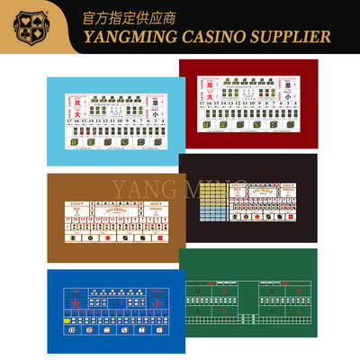 Beli Customizable Casino Sic Bo Tablecloth Durable 100% Polyester Fabric For Sic Bo Casino Tables pembuatan online