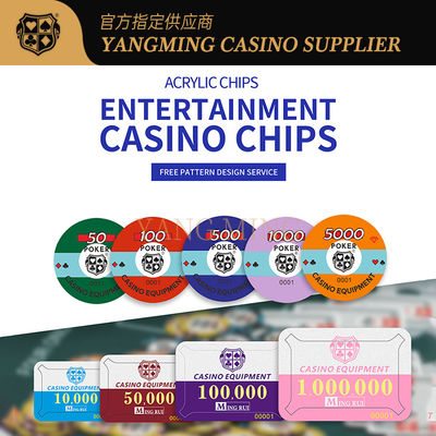 Beli Factory Customized Acrylic Poker Chips Designed For Casino Baccarat Games pembuatan online