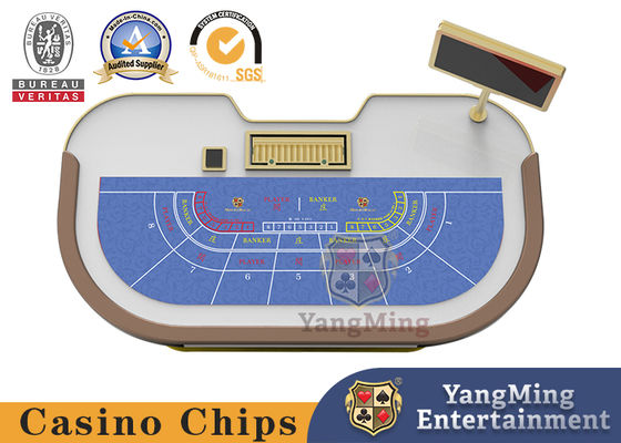 Beli Meja Kartu Poker Modern Sederhana Tahan Lama Sederhana Dengan Z Kaki Kayu / Meja Bakarat pembuatan online