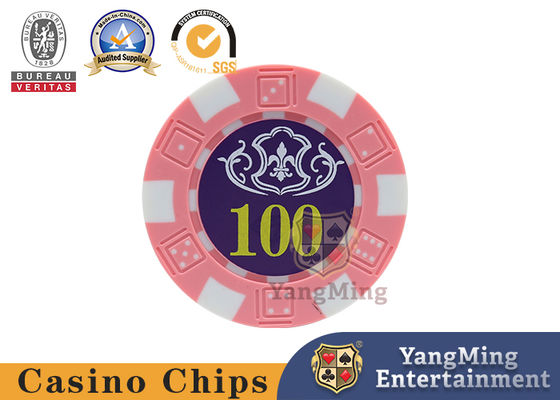 Beli 760 pcs 14g ABS Besi inti Kustom Amerika Plastik Casino Poker Chip Set Tinta Sutra Layar Bronzing pembuatan online