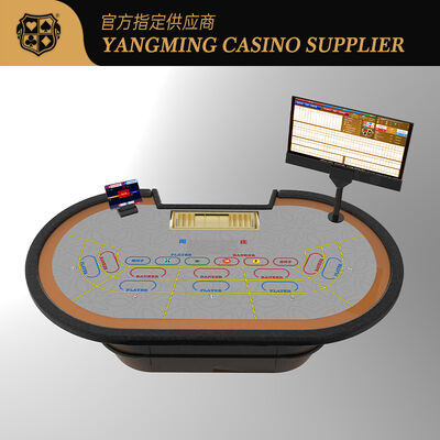 Beli 2850 * 1650 * 800mm Kasur Sistem RFID Kulit Meja Kartu Top Merasa Taplak meja Untuk Deluxe Baccarat Poker pembuatan online