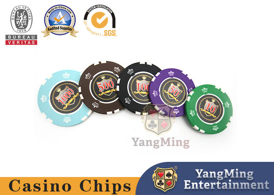 Beli 14g Besi Inti Perjudian Chip Poker Set Dengan Nomor Stiker Melingkar pembuatan online