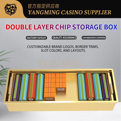 Beli Custom Metal Casino Chip Tray ️ Aman dan Elegant Chip Storage pembuatan online