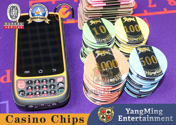Beli 13.56MHz RFID Casino Chips Handheld Portable Terminal PDA Membaca Menulis Kolektor pembuatan online