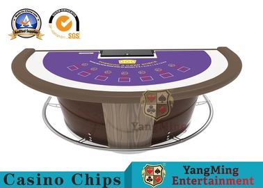Beli Meja Super Mewah Blackjack Casino, Meja Kasino Poker Pemain 7 Pemain pembuatan online