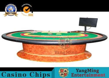 Beli Meja Kartu Poker Modern Sederhana Tahan Lama Sederhana Dengan Z Kaki Kayu / Meja Bakarat pembuatan online