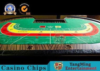 Beli Meja Poker Baccarat 10 Orang Kasino Dengan Penetes Uang Tunai 2650 * 14530 * 750mm pembuatan online