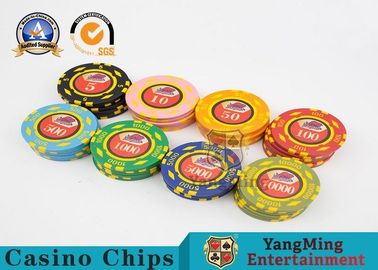 Beli 600pcs Kasino Poker Chips Set Dengan Logo Kustom Melingkar Jenis pembuatan online