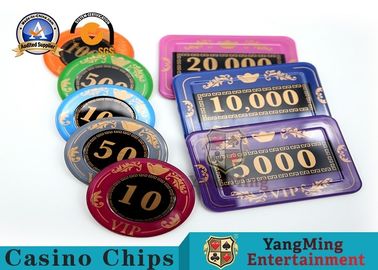 Beli Produsen Pasokan Acrylic Silk Layar 760 Crystal Chip Set Dengan Aluminium Poker Chips Set Case pembuatan online