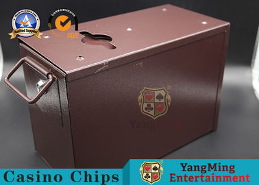 Beli Meja Poker Perjudian Logam Kasino Uang Kotak Drop Dengan Lengan & Kunci Untuk Meja Poker Pemegang Kas pembuatan online