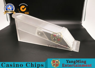 Beli 370 * 150 * 100mm Sepatu Kartu Casino / 8 Deck Sepatu Poker Poker Akrilik Transparan pembuatan online