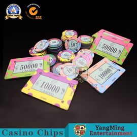 Beli Keripik Keramik Tanah Liat Texas Poker Pola Desain yang Dapat Disesuaikan Keripik Permainan Meja Poker pembuatan online