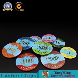 Beli Crown Pattern Bronzing Kasino Gaya Poker Chips Super - Touch Tekstur Ketahanan Aus pembuatan online
