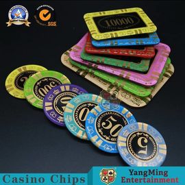 Beli Chips Poker Kristal Anti Pemalsuan / Chips Poker Rectangular Untuk Kasino pembuatan online