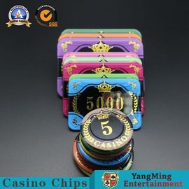 Beli Chips Poker Disesuaikan / Anti - Pemalsuan Putaran Gambling Chips pembuatan online
